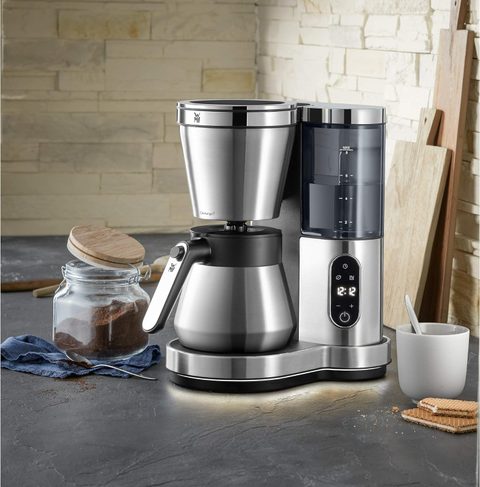 Wmf Cafetière Électrique Pour 8 Tasses Avec Verseuse Isotherme En Acier Inoxydable Cromargan Matt
