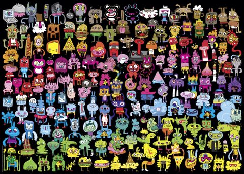 Heye Puzzle Doodle Rainbow1000