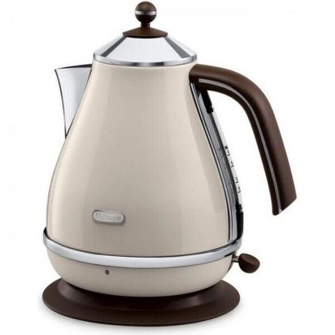 Delonghi Bouilloire électrique Icona Vintage - KBOV 2001.BG - 1.7 L - Résistance cachée en
