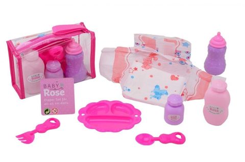 Johntoy Baby Rose - Trousse De Change Pour Poupée