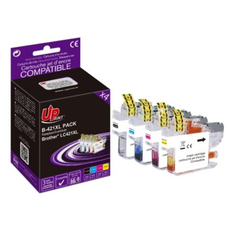 Uprint Pack Compatible Brother Lc421 Xl 4 Cartouches