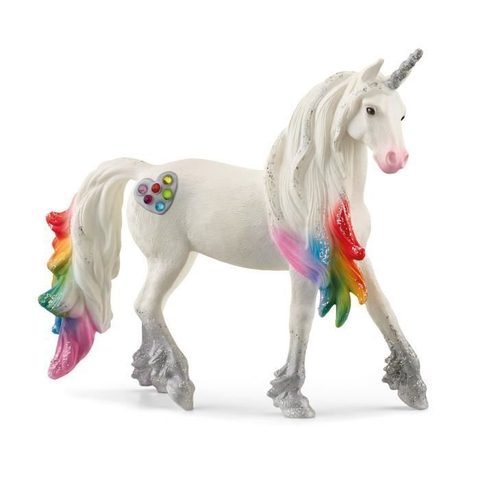 Schleich Figurine Licorne arc-en-ciel mâle Jouet détaillé et réaliste 70725 Bayala dès 5 ans