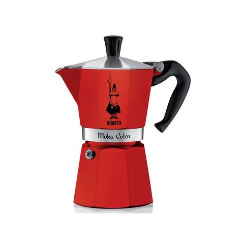 Bialetti Cafetière italienne 6 tasses Rouge - Moka Express Color