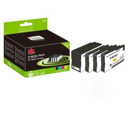 Uprint Pack 4 Cartouches Compatible Avec Hp 963xl