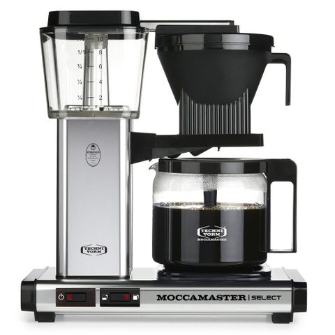 Moccamaster Kbg Select Polished Silver Entièrement Automatique Machine À Café Filtre 1,25 L