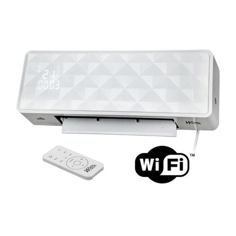 Warm Tech Chauffage Électrique Mural - 2000w - Céramique - Wifi - 240v - Jusqu'a 50m3