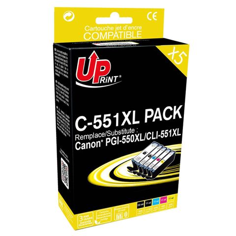 Uprint Pgi-550xl/cli-551xl Pack 5