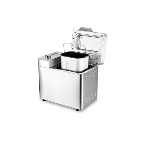 KitchenCook Machine à Pain Inox 25 Programmes Avec Cuve Anti Adhésive Smarti