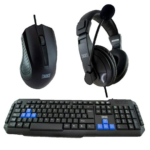3GO Pack Gaming Combodrileh2 Clavier Qwerty 105 Touches