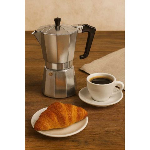 Piezzi Cafetière italienne PEZZETTI Italexpress 9 tasses aluminium mate