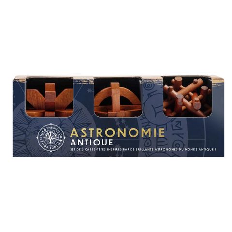 Professor Puzzle Set de 3 casse-têtes Astronomie antique Bois
