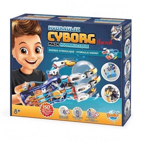 Buki Main hydraulique France kit construction main cyborg articulée dès 8 ans