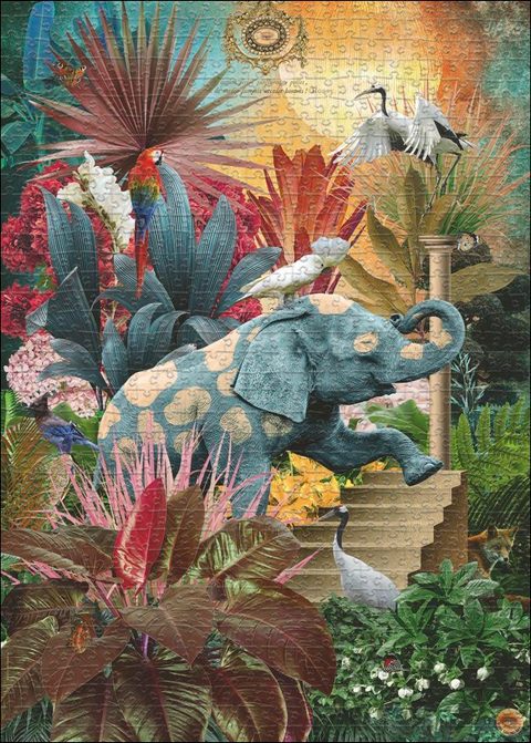 Heye Puzzle Elephantaisy 1000 Pièces Puzzle Fantaisie Éléphant