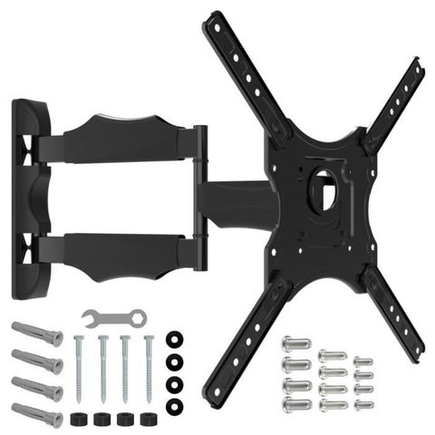 CStore NANOOK Support Mural orientable pour téléviseurs 32-55 Pouces - Inclinable - Support Mural pour téléviseurs LCD, LED, QLED et OLED