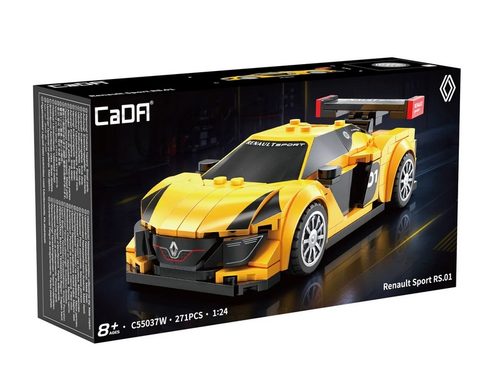 Cada Master - Jeu de construction - Voiture Renault Sport RS.01 - Échelle 1:24 - 271 pièces - Dès 8 ans