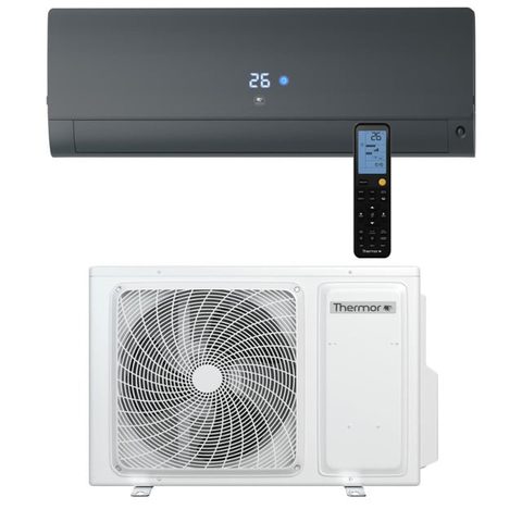 Thermor Climatisation Unité extérieure 4.2 kW et Unité intérieure noire Nagano