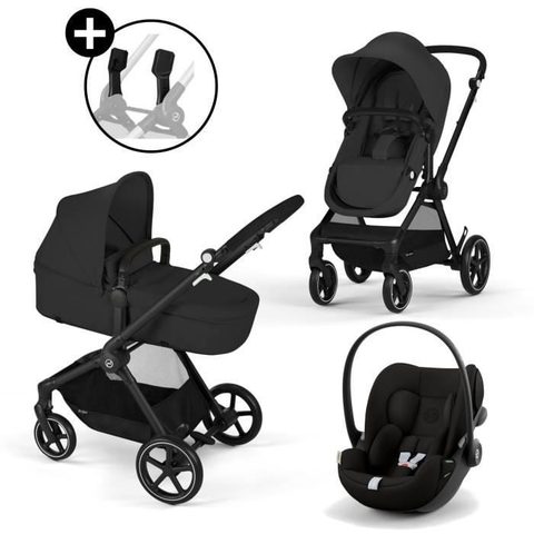 Cybex Poussette 3-en-1 Eos Plus Textile Noir 68x52x42 Cm