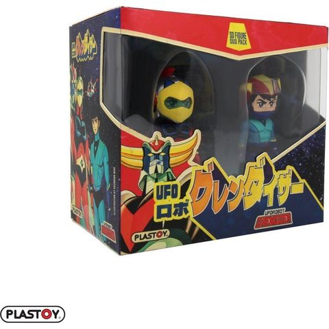 Plastoy Duo Figurines - Goldorak Alcor Et Actarus - Plastique - 7 Cm