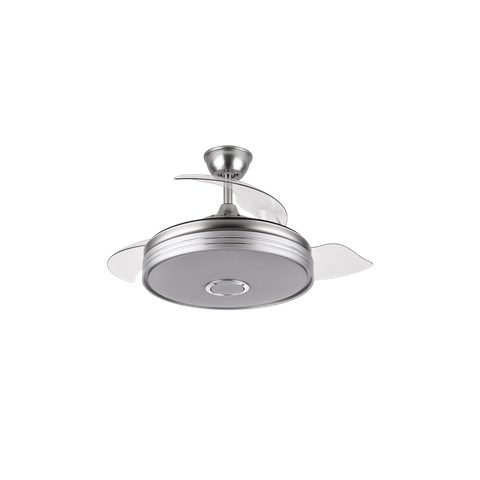 Fabrilamp Ventilateur de plafond Bluetooth Matanuska avec éclairage LED et télécommande 32 W