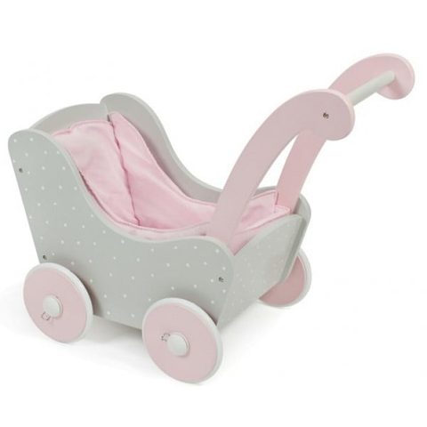 Bayer Chic 2000 Landau En Bois Retro Gris / Rose Poupee - 42591