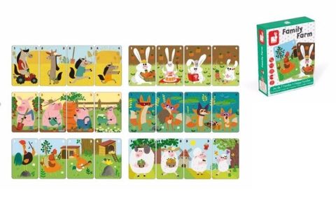 Juratoys-janod Jeu De 7 Familles Family Farm Multicolor Autres