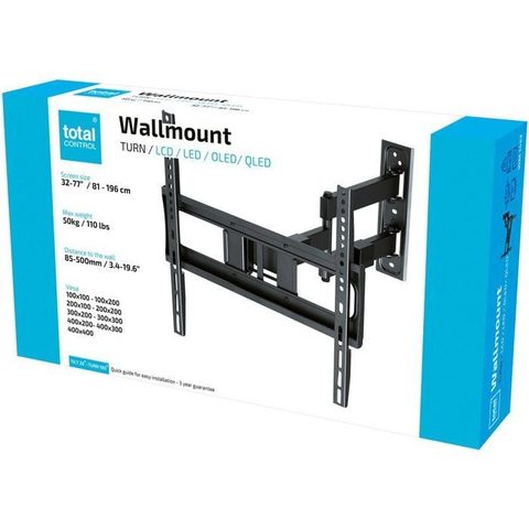 ONE FOR ALL Support TV mural Total-Control 32-77 VESA 400 orientable 180°