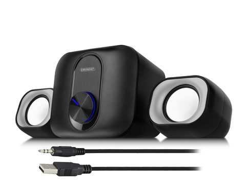 Eminent Em3515 Set D'enceintes 11 W Pc/ordinateur Portable Noir 2.1 Canaux 3 W