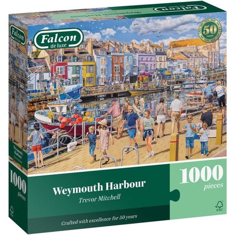 Jumbo Puzzle - FALCON - Weymouth Harbour - 1000 pièces - Dès 12 ans