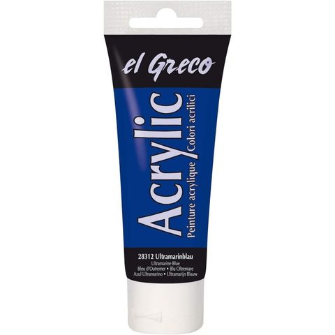 Kreul Peinture Acrylique El Greco, Bleu Ultra Marine, 75ml