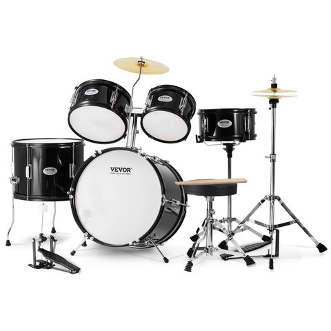 Vevor Kit batterie enfants, 406 mm, 5 pièces. Toms, caisse claire, cymbales
