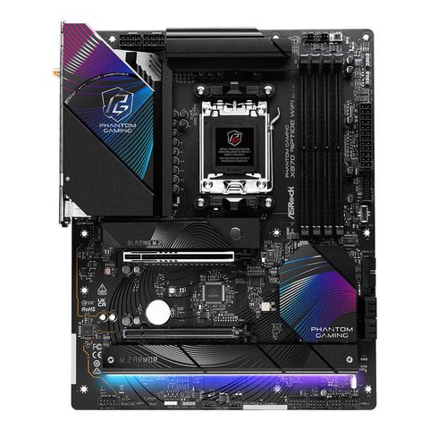 ASRock Carte Mère X870 Riptide Wifi Pour Intel Wi-fi 6 Et Amd Am5
