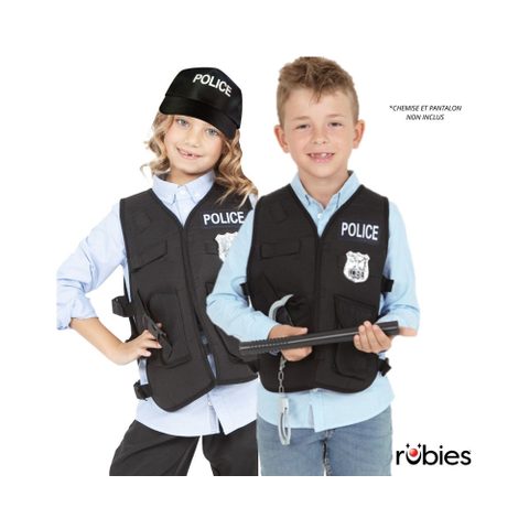 Rubies TOP ET ACCESSOIRES POLICIER 5-8 ANS