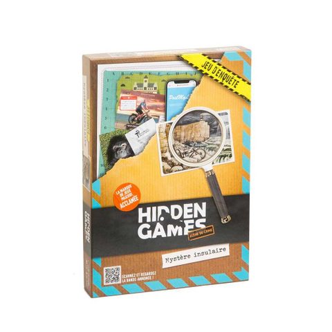 Hidden Games Mystère Insulaire Jeu D'enquête Coopératif Carton Jaune Noir Turquoise 1-6 Joueurs