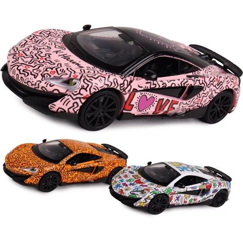 Turbo Challenge Voiture McLaren 600LT Keith Haring - 029090 - Échelle 1:32 - Sons & Lumières - Dès 4 ans