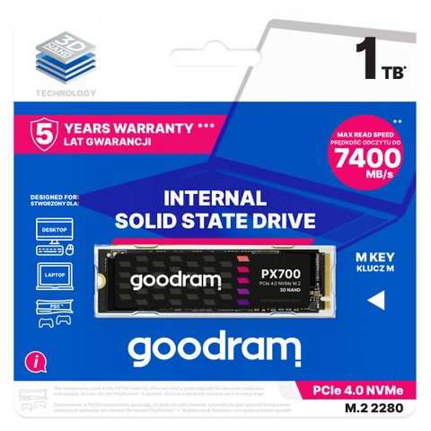 Goodram SSD PX700 1 To PCIe NVMe génération 4x4
