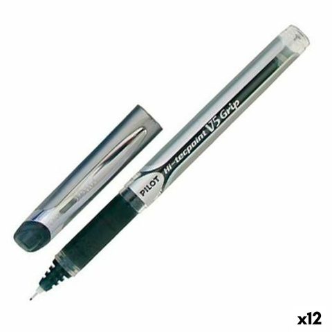 Pilot Crayon Roller V5 Grip Noir 0,3 Mm (12 Unités)
