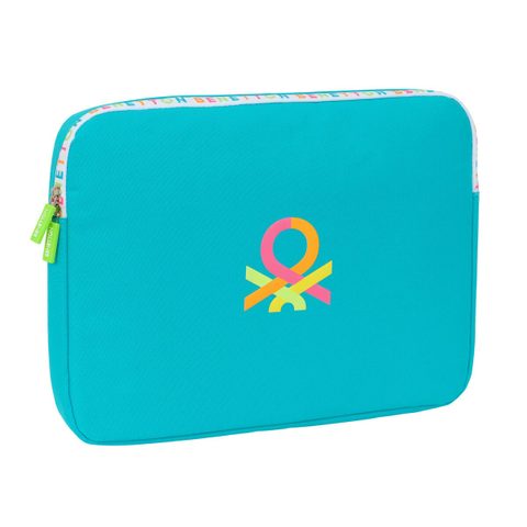 Benetton Housse D'ordinateur Portable Summer Bleu 15,6'' 39,5 X 27,5 X 3,5 Cm