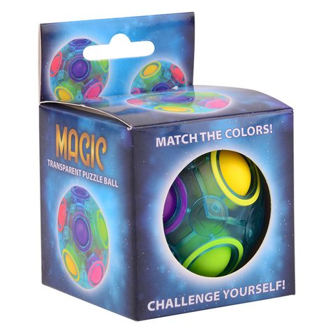 Johntoy Boule de puzzle magique semi-transparente