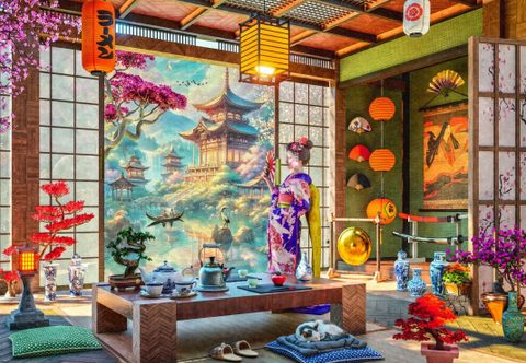 Bluebird Puzzle Japan Tea Room - Puzzle Adulte Ambiance Japonaise
