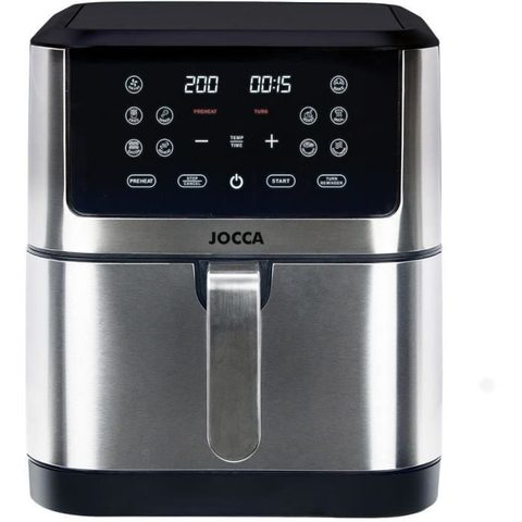 Jocca Friteuse Sans Huile - 2193 - 8l - 1800 W - 30,3 X 38,3 X 35,1 Cm - Acier Inoxydable