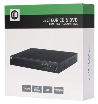 D2 Diffusion D2ldvdhdmicoaxusbn Lecteur Dvd/blu-ray Dvd Player