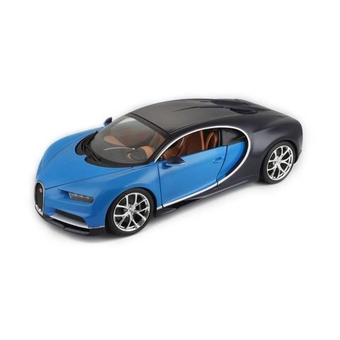 Bburago Voiture De Collection En Metal Bugatti Chiron Bleue A Lechelle