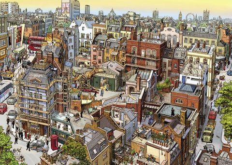 Heye Puzzle Sherlock Puzzle D'art 2000 Pièces