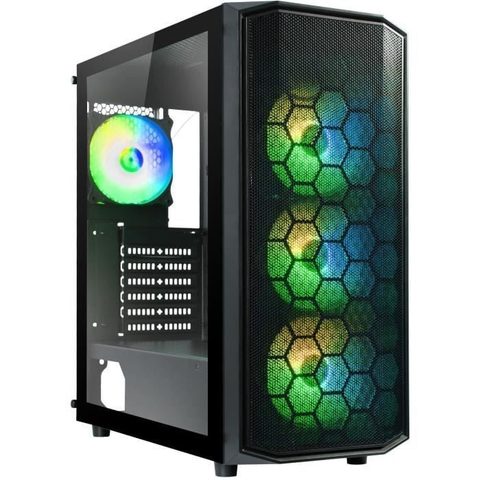 BitFenix Boitier Pc Sans Alimentation - Garen (noir) - Moyen Tour - Format Atx