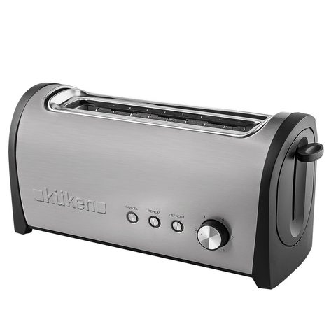 Kuken 33623 Grille-pain 6 1 Part(s) 1000 W Noir, Acier Inoxydable