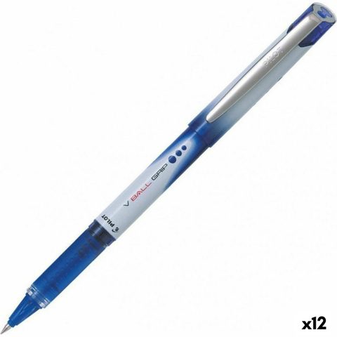 Pilot Crayon Roller V Ball Grip 0,5 Mm Bleu (12 Unités)