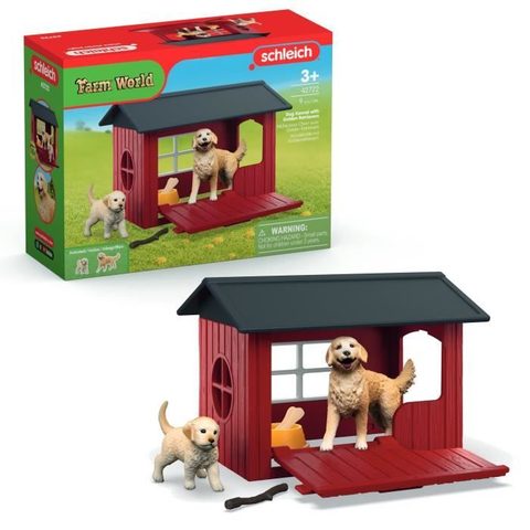 Schleich C Niche avec Golden Retriever, 42722 Farm World, Des 4 ans