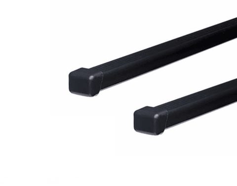Thule Barres De Toit Squarebar Evo 135 Cm 3x2 Cm, Noir, Acier Galvanisé Revêtement Polymère