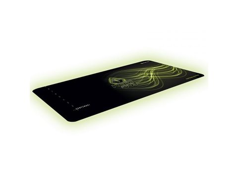 Keep OUT Tapis de souris gaming R5 - noir/vert - patins anti-dérapants - dessous antidérapant - 88x33cm