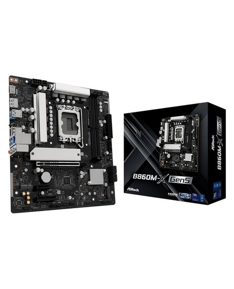 ASRock B860M-X Gen5 Intel B860 LGA 1851 DDR5 Micro ATX 2.5GbE RGB